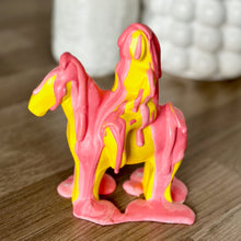 Load image into Gallery viewer, Drip Yellow/Pink Stone Godiva statue (No.28)