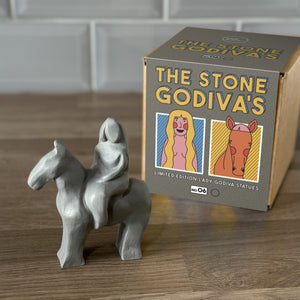 Solid Grey Stone Godiva statue (No.6)