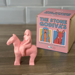 Solid Pink Stone Godiva statue (No.9)