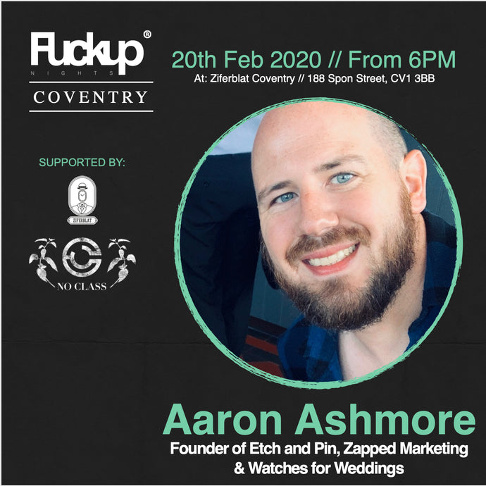 Hear us speak at the first F*ckup Coventry on 20th February!