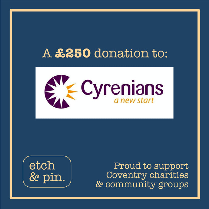 A donation to Coventry Cyrenians
