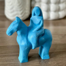 Load image into Gallery viewer, Solid Blue Stone Godiva statue (No.10)