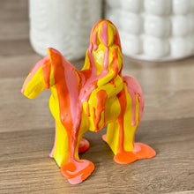 Load image into Gallery viewer, Drip Yellow/Pink/Orange Stone Godiva statue (No.29)