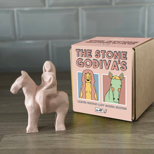 Pastel Pink Stone Godiva statue (No.47)