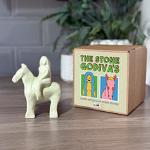 Load image into Gallery viewer, Olive Mica Stone Godiva statue (No.66)