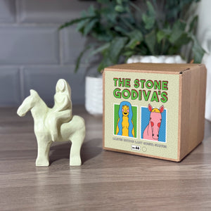 Olive Mica Stone Godiva statue (No.66)