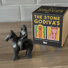 Load image into Gallery viewer, Solid Black Stone Godiva statue (No.7)