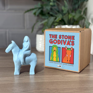 Pale Blue Mica Stone Godiva statue (No.68)