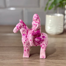 Load image into Gallery viewer, Pink/Bright Pink Speckle Stone Godiva statue (No.84)