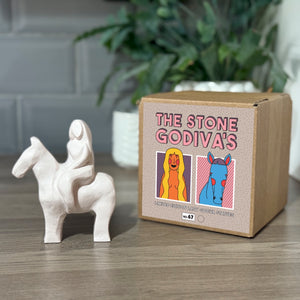 Pale Pink Mica Stone Godiva statue (No.64)