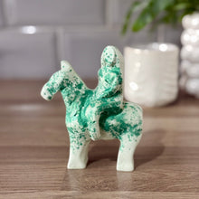 Load image into Gallery viewer, Green/Dark Green Speckle Stone Godiva statue (No.85)