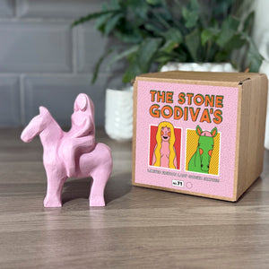 Pink Mica Stone Godiva statue (No.71)