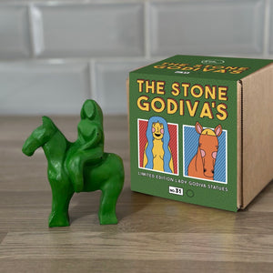 Solid Dark Green Stone Godiva statue (No.31)