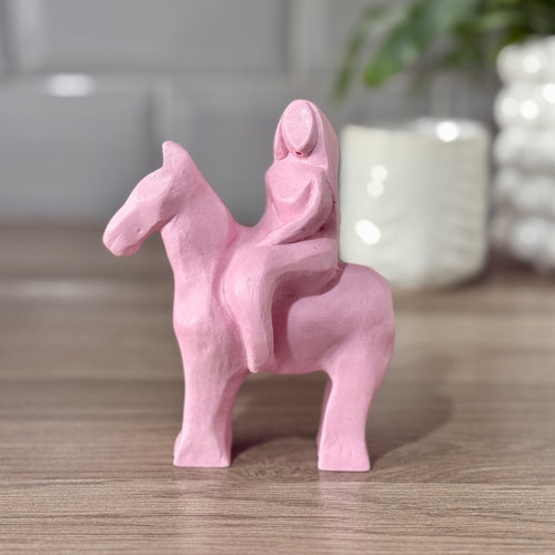 Pink Mica Stone Godiva statue (No.71)