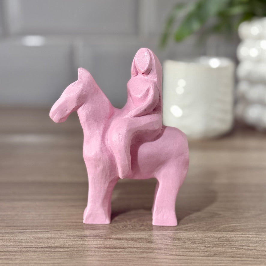 Pink Mica Stone Godiva statue (No.71)