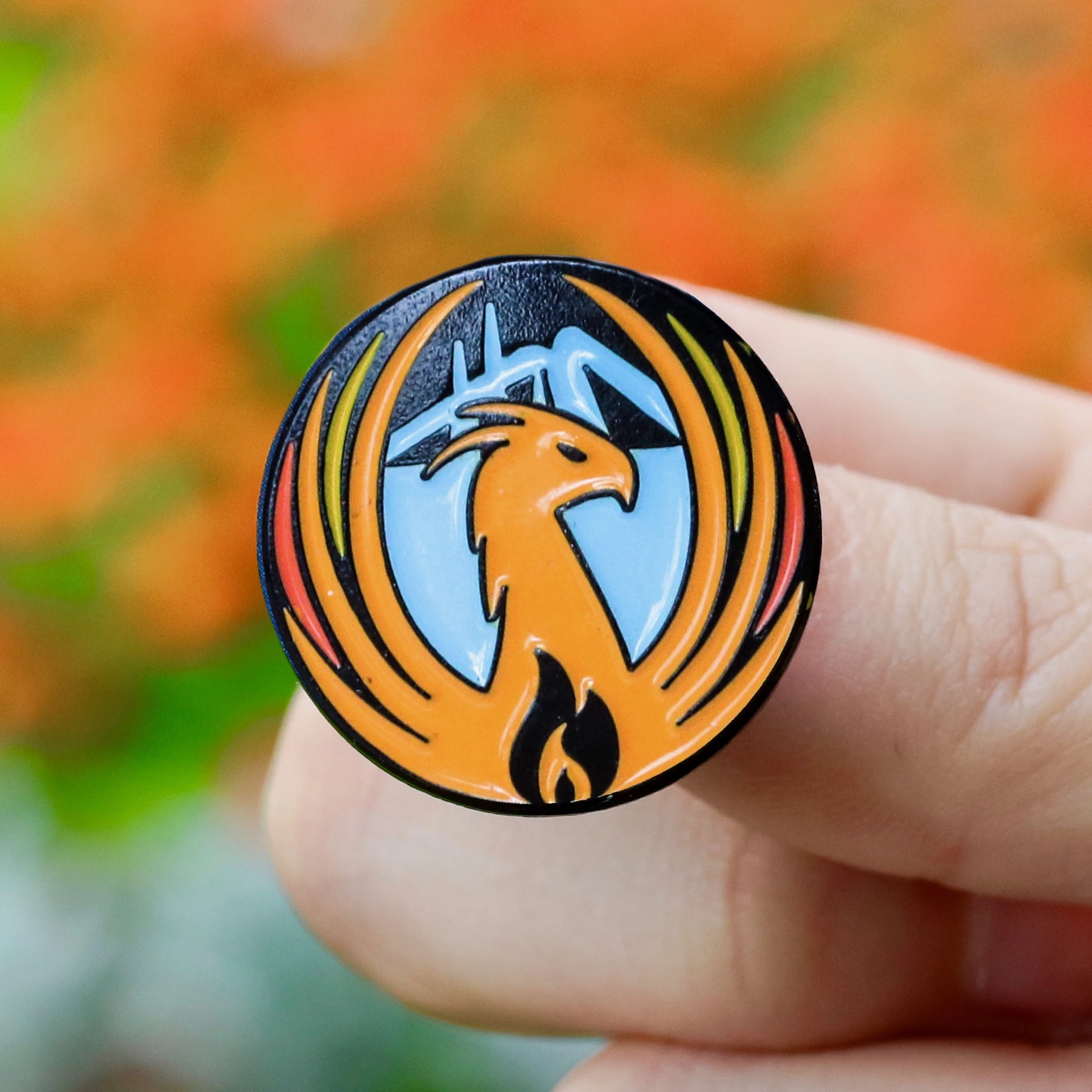 Phoenix Pd Pin Phoenix Skyline pin badge – Etch & Pin
