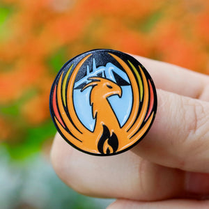 Etch and Pin Phoenix pin badge