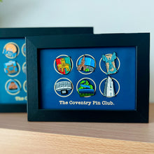 Load image into Gallery viewer, Full set of Year Two pin badges and display frame
