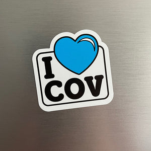 I LOVE COV magnet