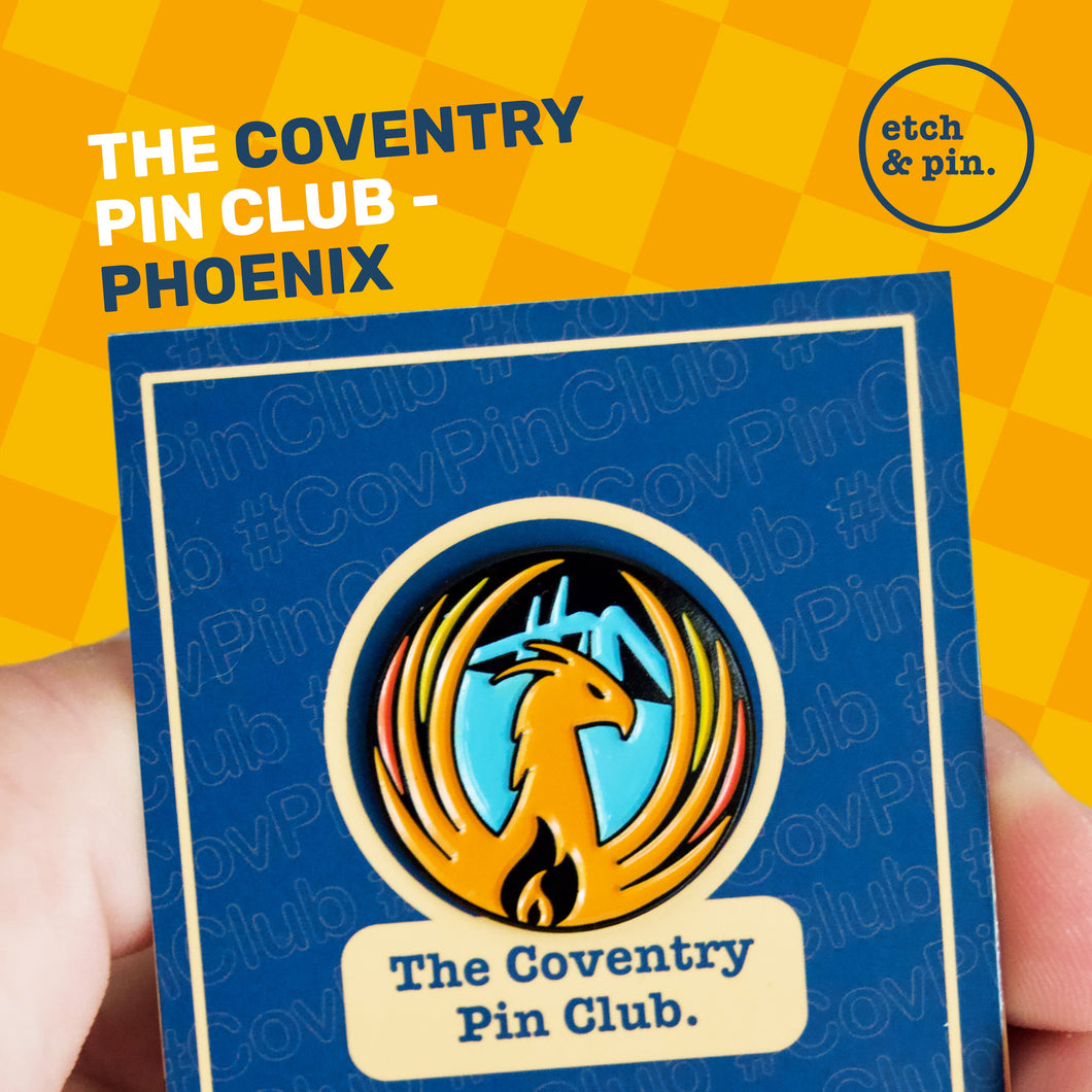 Phoenix Skyline pin badge
